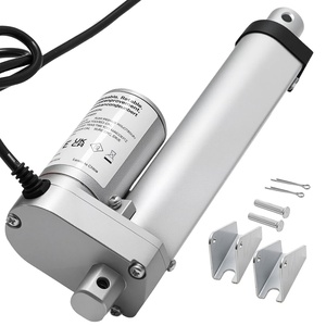 VEVOR Linear Actuator 12V, 12 Inch High Speed 0.55″/s Linear Actuator, 220lbs/1000N Linear Motion Actuator with Mounting Bracket and IP54 Protection(4 Inch)