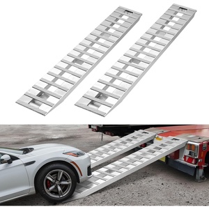 VEVOR Loading Ramps, 2 Pcs 108 x 15 in, Durable Aluminum and Heavy-Duty Trailer Ramp Set with Anti-Slip Plates, 10000 Lbs Combined Capacity, for Carts, Farm Tractors, ATVs, Lawn Mowers, Motorcycles