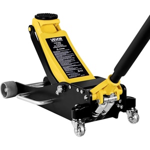 VEVOR Low Profile Floor Jack, 2.5 Ton (5500 lbs) Capacity, Aluminum & Steel Racing Floor Jack with Dual Pistons Quick Lift Pump, Hydraulic Trolley Car Lift for Compact SUVs, Lifting Range 3.74-18.7 in