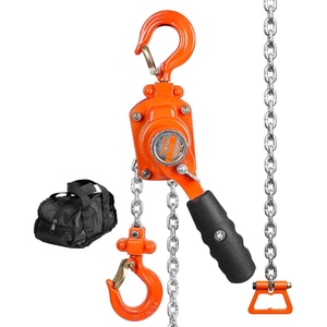VEVOR Manual Lever Chain Hoist, 1/4T 550LBS Capacity Heavy Duty Come Along, 10FT Lift G80 Alloy Steel Chain with Dual Pawl Mechanical Brake,360°Rotating Hooks, for Warehouse Construction Garage(550 lbs 5 FT G80)