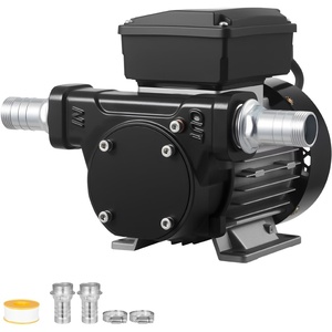 VEVOR Oil Transfer Pump 110V, 16 GPM 60 L/min, AC Electric Fuel Transfer Pump for Diesel Kerosene Biodiesel, 8 ft/2.4 m Max Suction Lift, 45 ft/13.7 m Max Lift, for Vehicles, Construction Sites, Farms