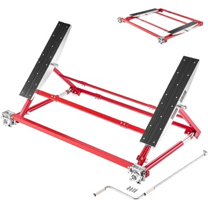 VEVOR Portable Car Lift, 4400 lbs Capacity, Heavy Duty Steel Quick Lift with 23″ Max Height, Adjustable Width and Wheels, Manual Lifting for Cars, Compact SUVs, Mini Trucks, Home Garage or Shop Use(4400LBS-Upgrade Manual Lifting)