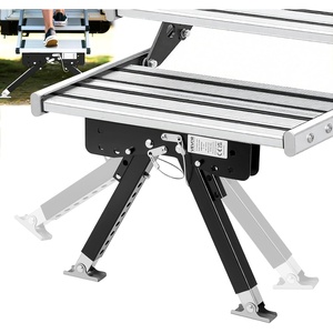 VEVOR RV Step Stabilizer, Height Adjustable Step Stabilizer Kit, Camper Stair Stabilizers with Powder Coated Steel for 5th Wheels, Travel Trailers and Motorhomes, Adjustable from 3 inch to 15 inch
