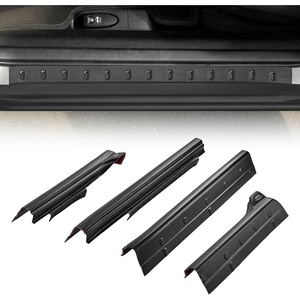 VEVOR Rocker Panel Guard, Compatible with 1999-2006 Chevrolet Silverado Extended Cab, Replacement for 14089 Trail Armor Side Skirts Extension Body Kit, Driver Side, 3M Adhesive, Black(2014-2018 Chevrolet Silverado 1500)