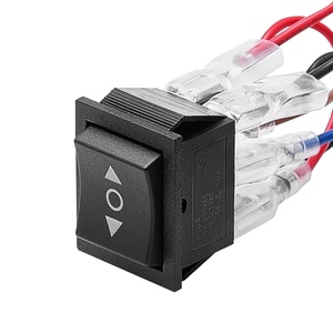 VEVOR Rocker Switch, 6 Pin Momentary DPDT Rocker Switch, 3-Position (ON)-Off-(ON) Polarity Reversing Switch AC 250V/16A 125V/ 20A for Auto Car Boat Household Appliances(Rocker Switch)