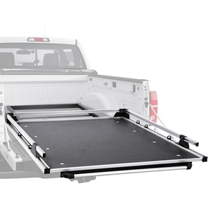 VEVOR Sliding Truck Bed Organizer, 65 x 48-Inch Heavy Duty Truck Bed Storage Drawer with 1000 lbs Capacity, Features 6 Movable Rings for Securing, 2-Postion Slide Out Tray for Pickup Trucks, Black(75 x 48 inches)