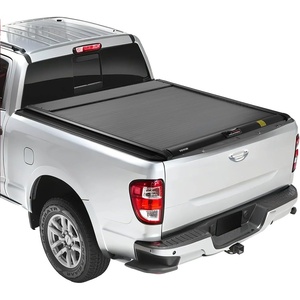 VEVOR Soft Roll-Up Truck Bed Tonneau Cover, Compatible with 2017-2026 Ford F-250/350/450 Super Duty, Fits 6.8 ft (6 ft 10 in/82 in) Bed, Triple-Layer PVC Tonneau Cover with Three Aluminum Alloy Bars(5.5 ft)