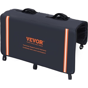 VEVOR Tailgate Bike Pad, 33″ Truck Tailgate Pad Carry 2 Mountain Bikes, Tailgate Protection Pad with Reflective Strips and Tool Pocket, Universal Tailgate Pad for Small-Size Pickup Trucks