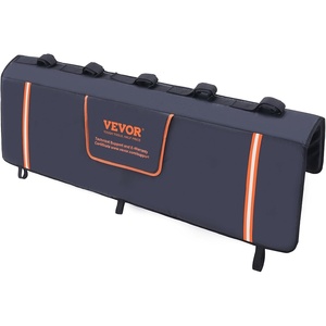 VEVOR Tailgate Bike Pad, 53″ Truck Tailgate Pad Carry 5 Mountain Bikes, Tailgate Protection Pad with Reflective Strips and Tool Pockets, Tailgate Pad with Camera Opening for Mid-Size Pickup Trucks