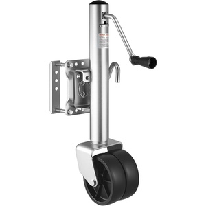 VEVOR Trailer Jack with Wheel, 2000 lbs Load Capacity, Heavy Duty Swivel Boat Trailer Jack with PP Dual Wheel & Ergonomic Handle, 15-27 Inch Lift Range, Fit for RVs, Boats and Utility Trailers(1500lbs Upgraded (12-inch Lift))