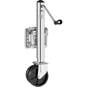 VEVOR Trailer Jack with Wheel, 2000 lbs Load Capacity, Heavy Duty Swivel Boat Trailer Jack with PP Dual Wheel & Ergonomic Handle, 15-27 Inch Lift Range, Fit for RVs, Boats and Utility Trailers(2000lbs Upgraded (12-inch Lift))