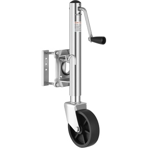 VEVOR Trailer Jack with Wheel, 2000 lbs Load Capacity, Heavy Duty Swivel Boat Trailer Jack with PP Dual Wheel & Ergonomic Handle, 15-27 Inch Lift Range, Fit for RVs, Boats and Utility Trailers(1000lbs Upgraded (10-inch Lift))