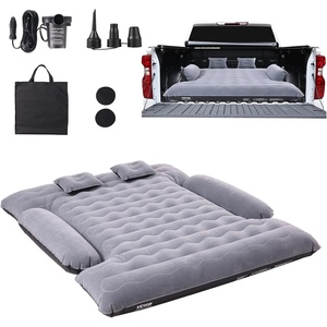 VEVOR Truck Bed Air Mattress, for 5.5-5.8 ft Full Size Short Truck Beds, Inflatable Air Mattress Bed with 12V Air Pump 2 Pillows, Carry Bag, for Silverado, RAM, F Series, Sierra, Titan, Tundra(6-6.5 ft)