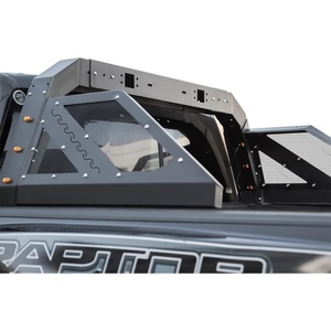 VEVOR Truck Bed Roll Bar, Customized Sport Bar Chase Rack Compatible with Mid-Size Pickup/ 2020-2025 Jeep Gladiator JT, Carbon Steel Construction with Extension Light Bracket, No Rack Included(Fits Full Size  Mid-Size Truck)