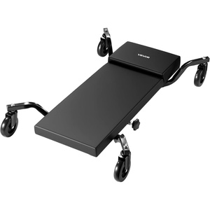 VEVOR Under Dash Creeper, 40 in, 330 lbs Load Capacity Rolling Mechanic Garage Creeper, 20.3-27.4 in Height Adjustable, Laying Down or Upright Inside of Car or Truck, Easy Fold Support for Garage Shop(40 inch with 4 wheels)
