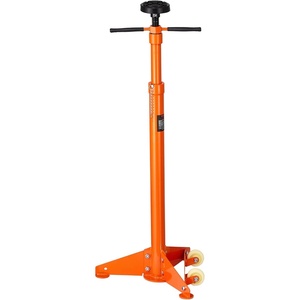 VEVOR Underhoist Support Stand, 3/4 Ton Capacity Under Hoist Jack Stand, Lifting from 38.4 to 75.4 in, Bearing Mounted Spin Handle, Self-Locking Threaded Screw, Two Wheels, Support Vehicle Components