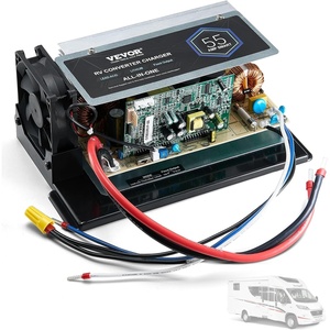 VEVOR WF-8955-AD-MBA Main Board Assembly, 55 Amp, Three-Stage RV Power Converter Replacement Unit, Compatible with Lithium Lead Acid Battery, Fit for WF-8955, Parallax 7145 & 7145 Series Converters(Black)
