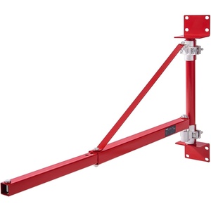 VEVOR Wall Mount Jib Crane, 1320 lbs Max Load Capacity Electric Scaffolding Lift, Electric Hoist Holder Swing Arm with Pole, Steel Hoist Frame, 180° Swivel Scaffold Lifting Arm for Electric Hoist(330/660 LBS)
