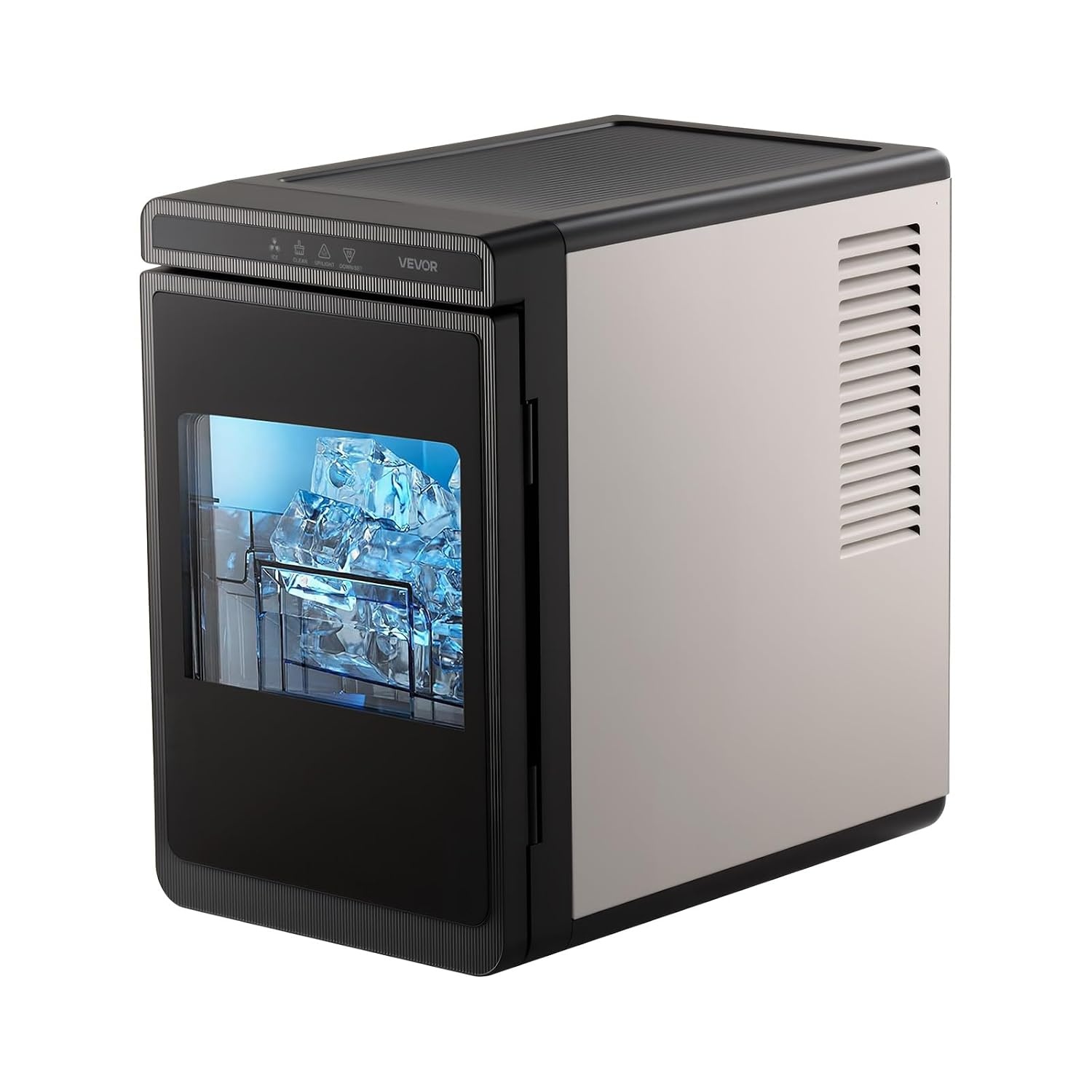 image:imageVEVOR 16 Clear Ice Cube Maker 3 Square Ice Ready in 2535 Mins 108 PcsDay 24H Timer Ice Maker Countertop for Cocktails Whiskey amp Bourbon22lbs24H