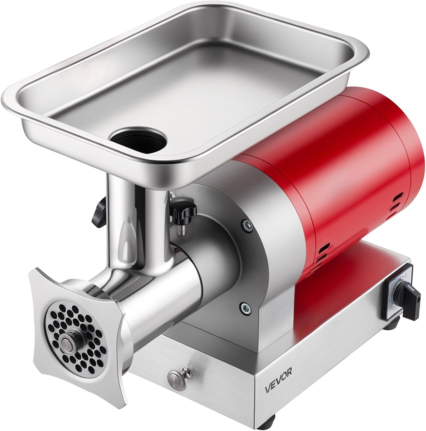 image:imageVEVOR 661 LbsHour800 W Machine 15 HP Electric Mincer with 2 Grinding Plates Sausage Kit Set Meat Grinder Heavy Duty Home Kitchen amp Commercial Use Red 800 W22 661 LbsHour