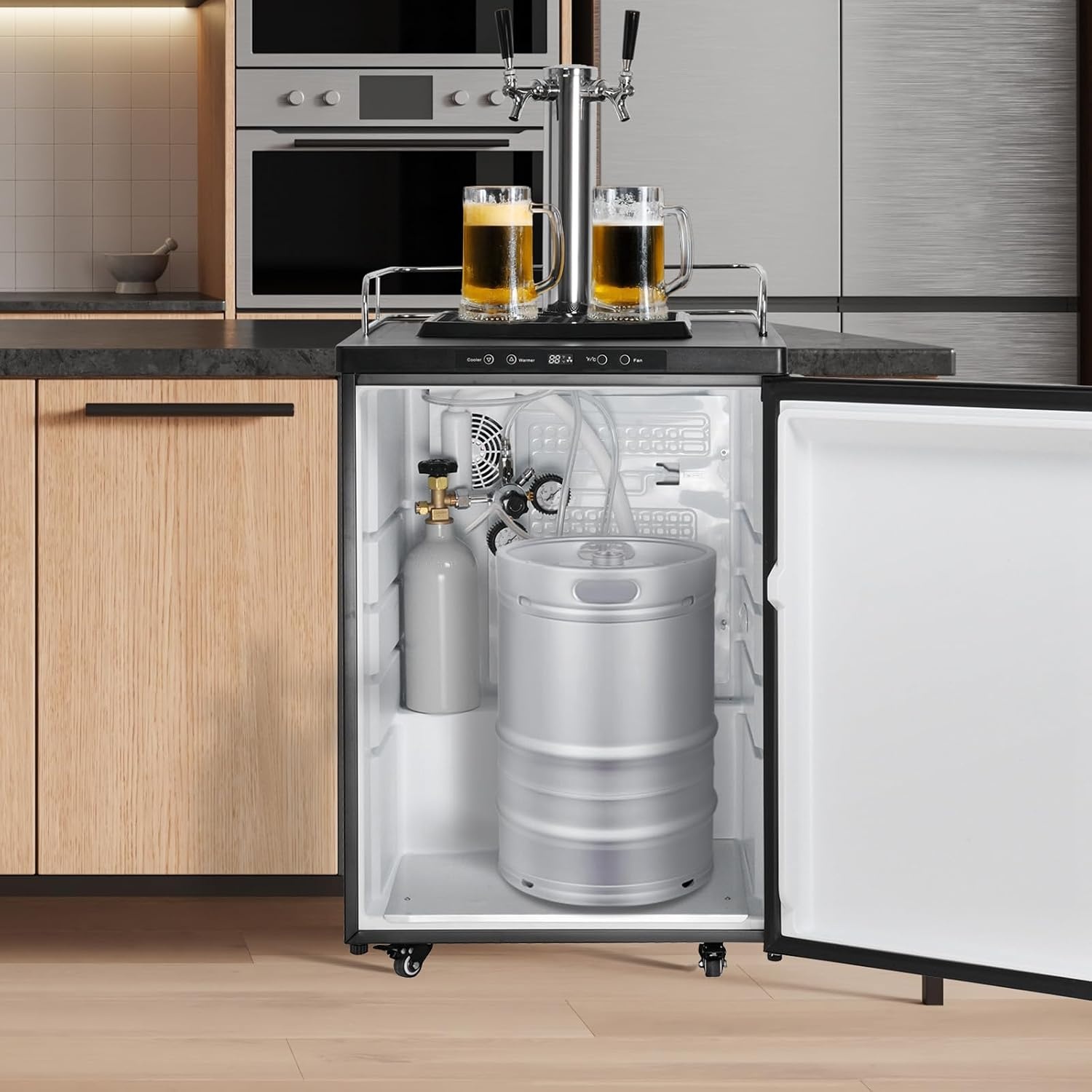 image:imageVEVOR CO2 Tank 10 lbs New Aluminum Alloy Cylinder CO2 Air Tank with Light Spray Coating CGA320 Valve Handle amp Adjustable Pressure DOT Approved Cylinder for Draft Beer Dispensing25 lbs