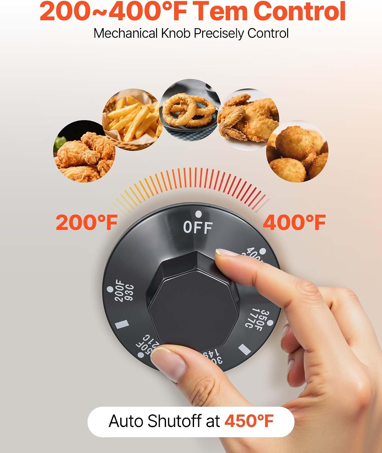 image:imageVEVOR Commercial Deep Fryer 3Burner Fryer for Restaurants Stainless Steel Floor Standing Deep Fryers with Dual Baskets and Adjustable Temperature Natural Gas Powered 40 lbs Capacity 90000 BTUNatural Gas Powered