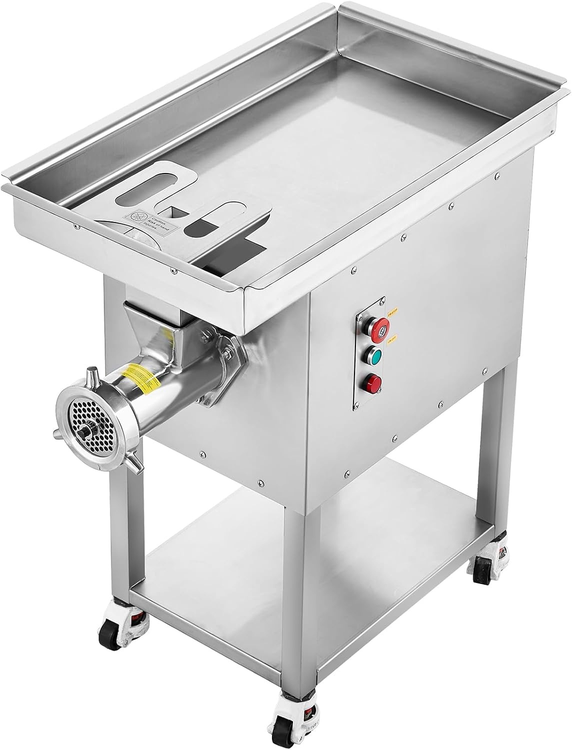image:imageVEVOR Commercial Electric Meat Grinder 22 LbMin Cabinet Meat Grinder 2200W Industrial Grinder with Blade Grinding Plate Sausage Maker Stainless Steel Meat Mincer Machine for Kitchen Restaurant32 22 LbMin