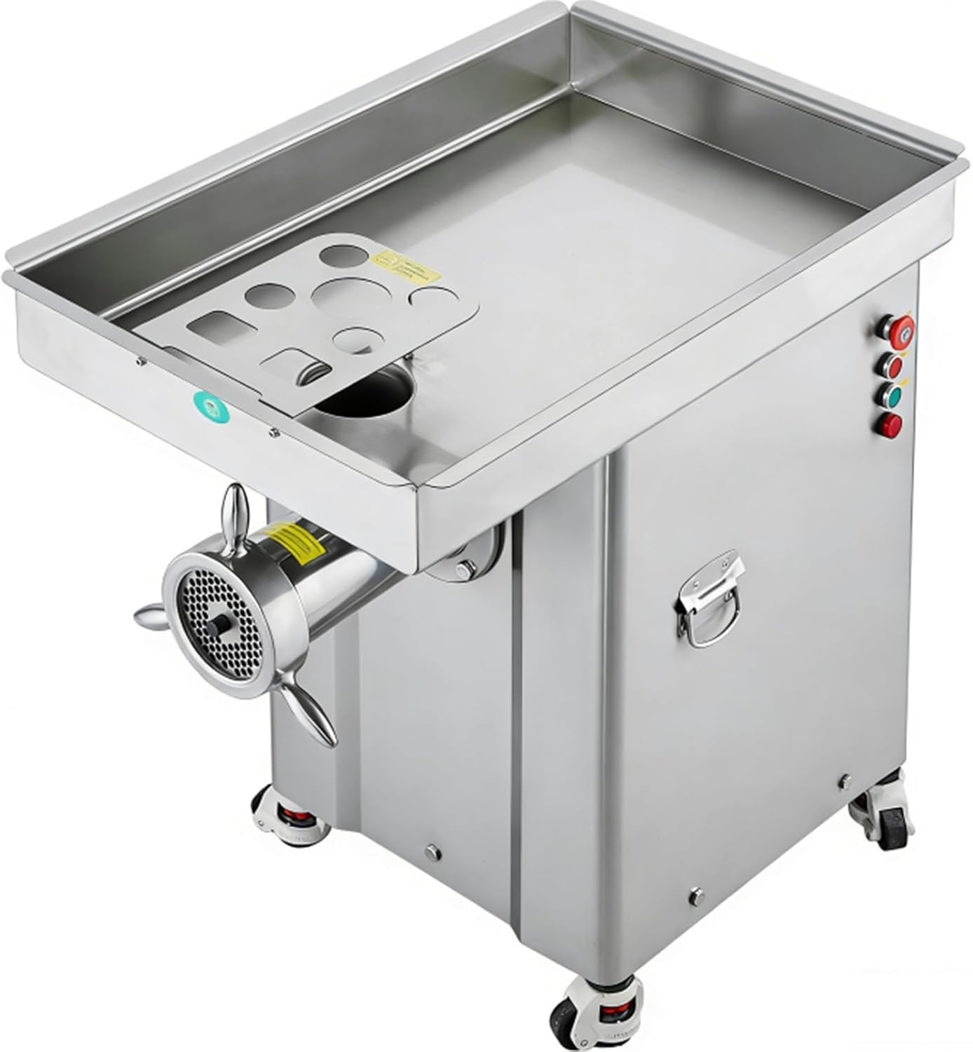 image:imageVEVOR Commercial Electric Meat Grinder 22 LbMin Cabinet Meat Grinder 2200W Industrial Grinder with Blade Grinding Plate Sausage Maker Stainless Steel Meat Mincer Machine for Kitchen Restaurant42 367LbMin