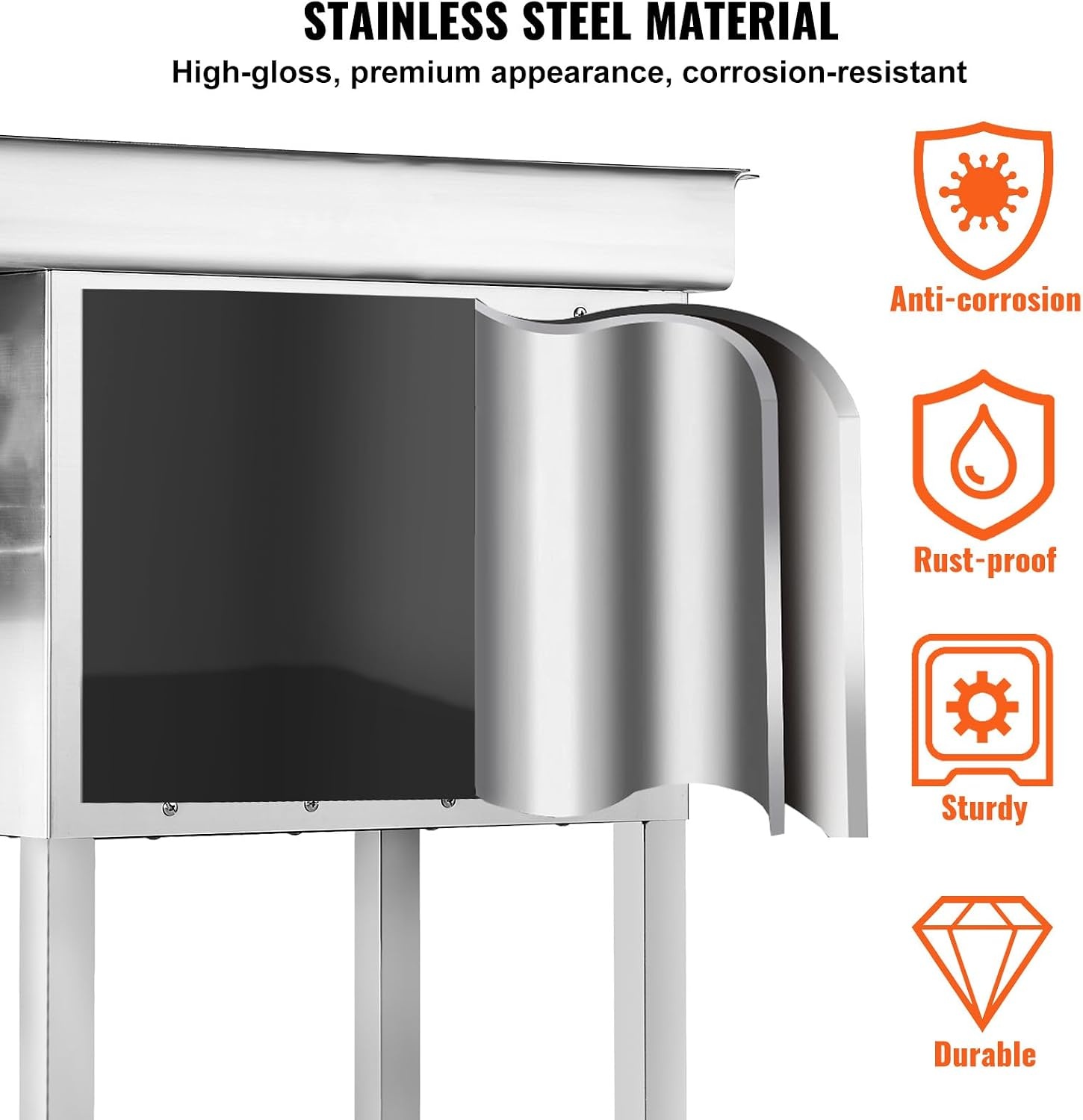image:imageVEVOR Commercial Electric Meat Grinder 22 LbMin Cabinet Meat Grinder 2200W Industrial Grinder with Blade Grinding Plate Sausage Maker Stainless Steel Meat Mincer Machine for Kitchen Restaurant32 22 LbMin