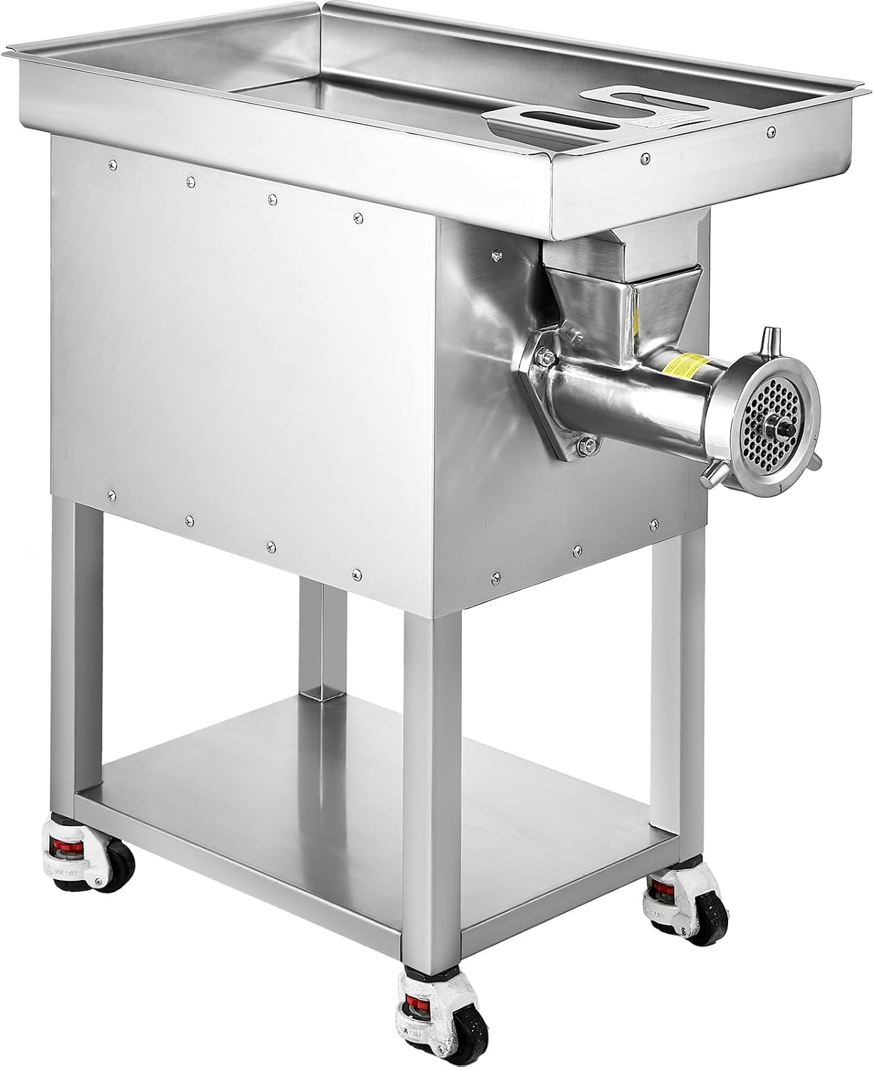 image:imageVEVOR Commercial Electric Meat Grinder 22 LbMin Cabinet Meat Grinder 2200W Industrial Grinder with Blade Grinding Plate Sausage Maker Stainless Steel Meat Mincer Machine for Kitchen Restaurant32 22 LbMin