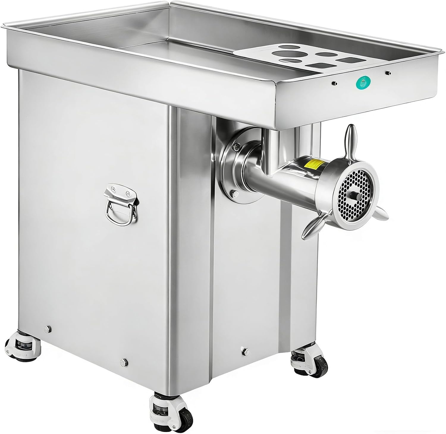 image:imageVEVOR Commercial Electric Meat Grinder 22 LbMin Cabinet Meat Grinder 2200W Industrial Grinder with Blade Grinding Plate Sausage Maker Stainless Steel Meat Mincer Machine for Kitchen Restaurant42 367LbMin