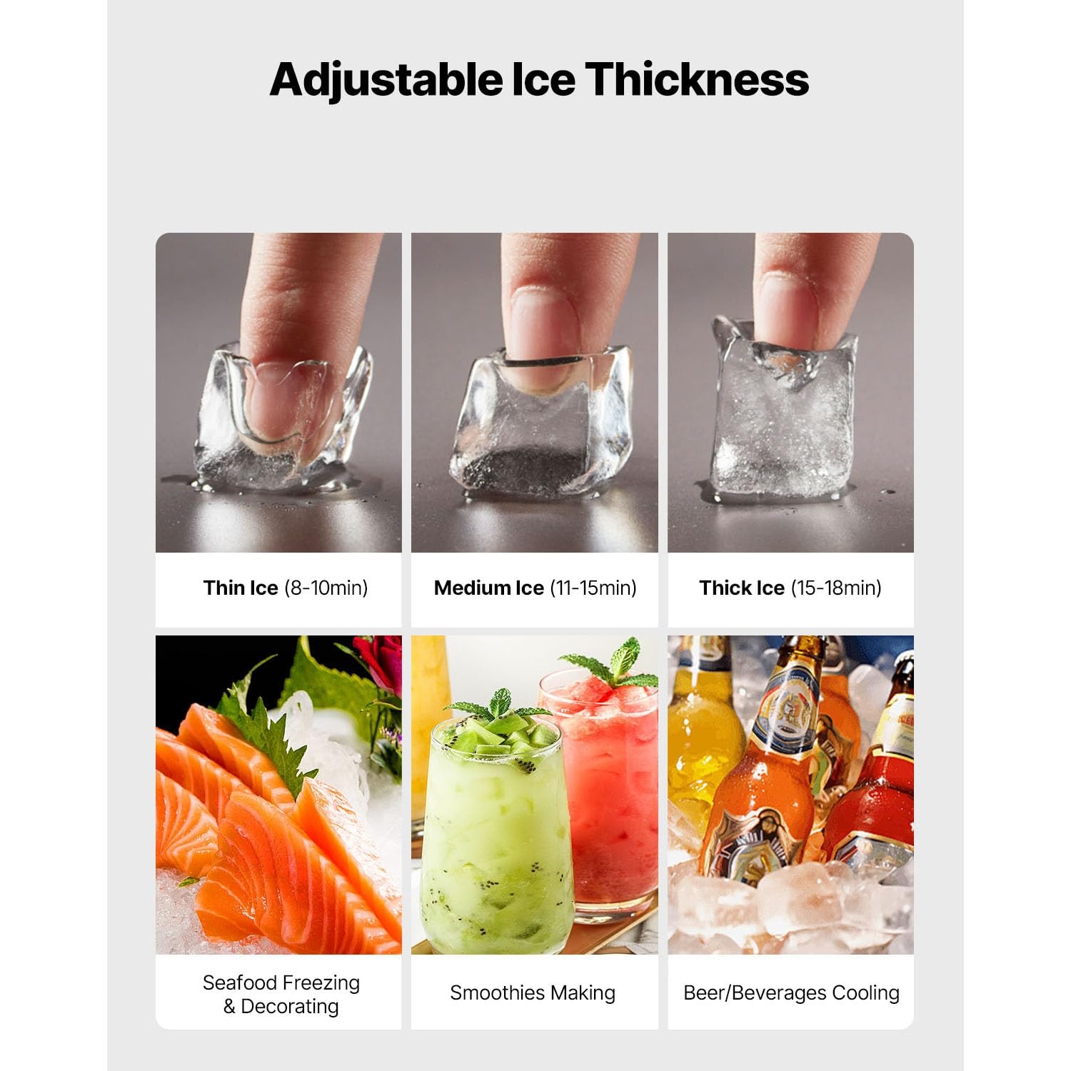 image:imageVEVOR Commercial Ice Maker Machine Head 300 LbsDay Stainless Steel Ice Machine with Scheduled IceMaking SelfCleaning Adjustable Thickness Ideal for Restaurant Bar Cafe Hotel Head Only650LBS24HDB