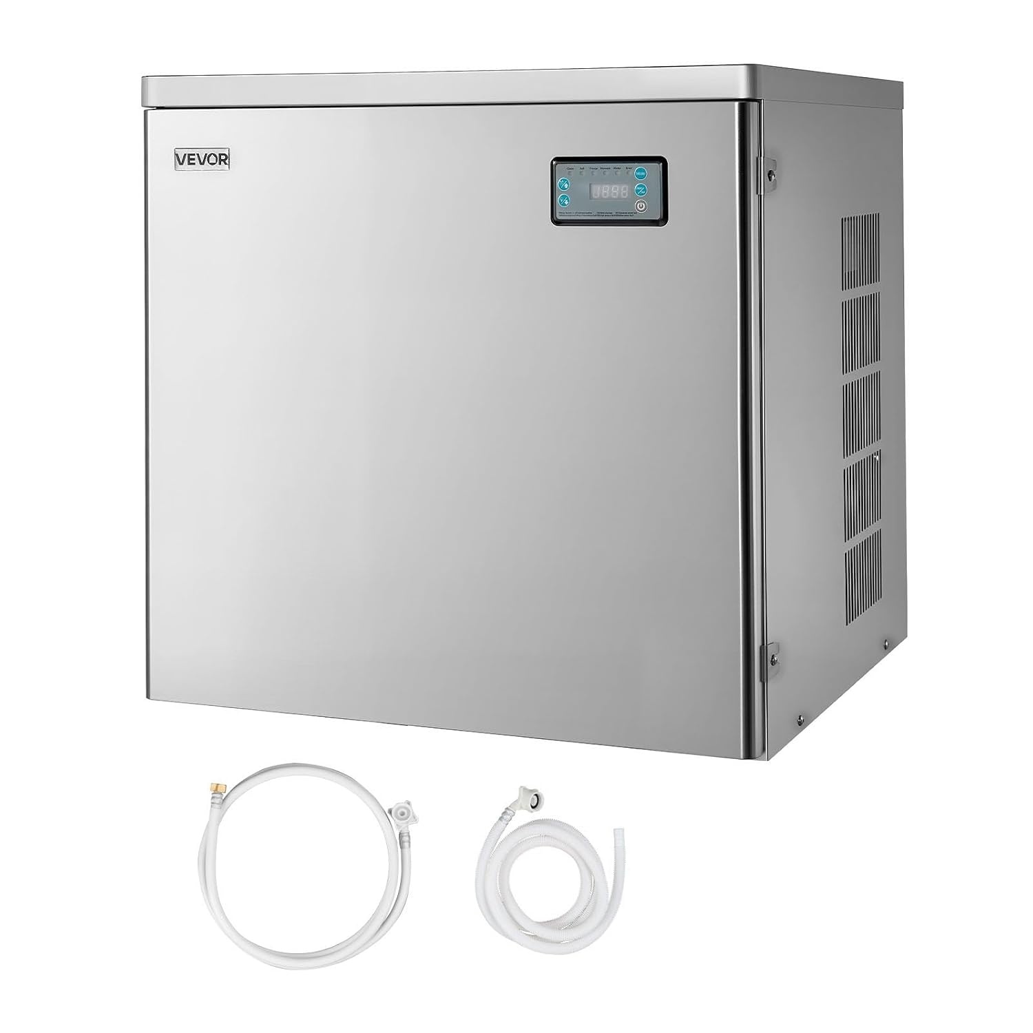 image:imageVEVOR Commercial Ice Maker Machine Head 300 LbsDay Stainless Steel Ice Machine with Scheduled IceMaking SelfCleaning Adjustable Thickness Ideal for Restaurant Bar Cafe Hotel Head Only222 x 22 x 219 in