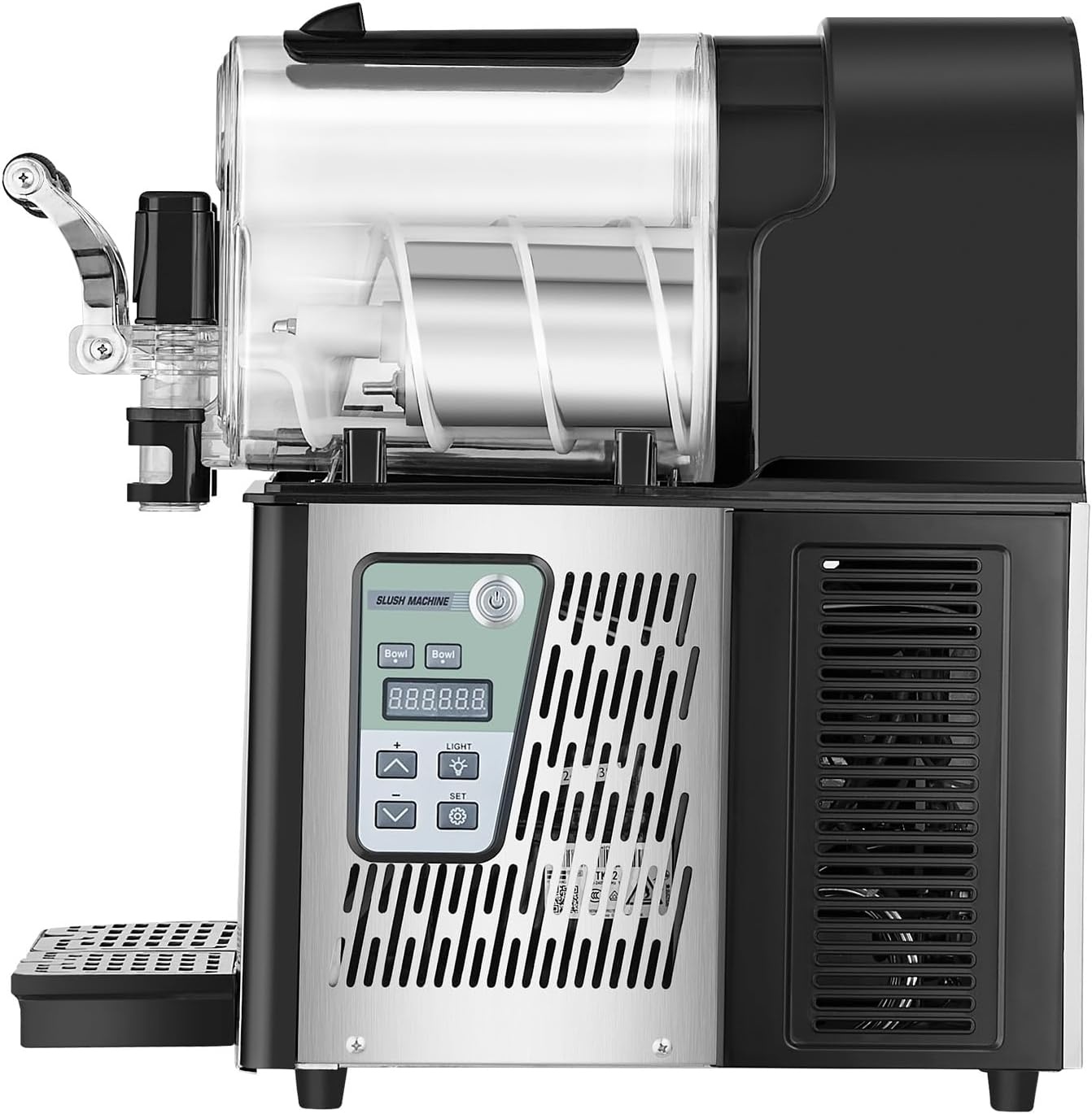 image:imageVEVOR Commercial Slushy Machine 3L1 Single Tank Frozen Beverage Maker 12Cup Stainless Steel Slushie Machine Margarita Frozen Drink Smoothie Maker for Restaurants Bars Cafes and Food Truck08 Gal x 2 3 L x 2