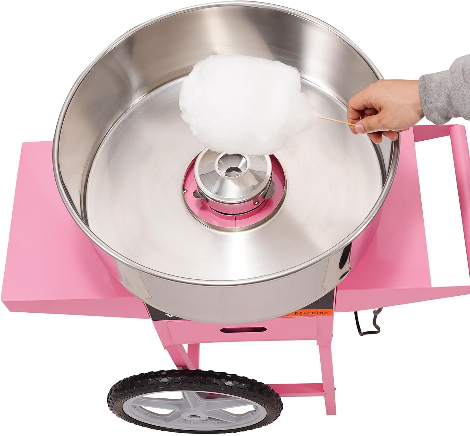 image:imageVEVOR Electric Cotton Candy Machine 1000W Candy Floss Maker Commercial Cotton Candy Machine with Stainless Steel Bowl Sugar Scoop and Drawer Perfect for Home Kids Birthday Family Party BluePink