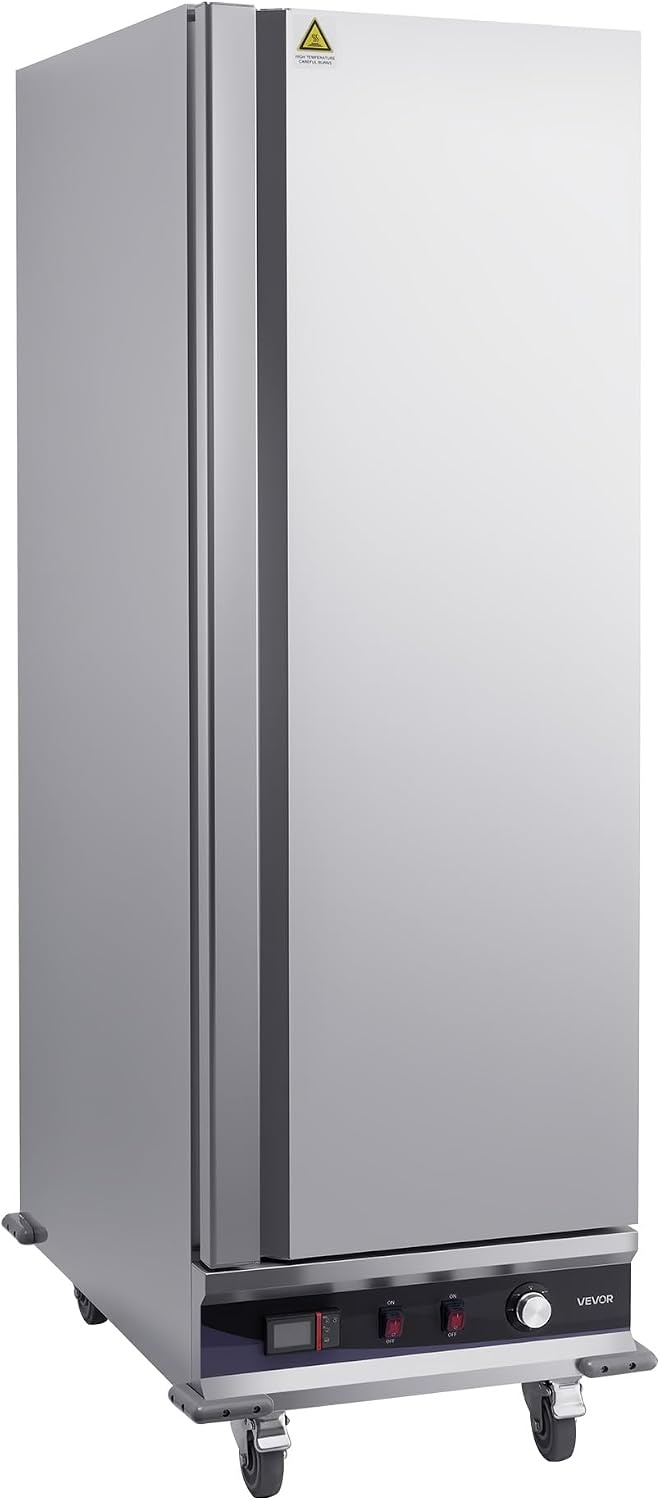 image:imageVEVOR Electric Hot Box Food Warmer 4Tier Commercial Warming Cabinet with Water Tray DoubleDoor and Adjustable Shelves Stainless Steel Food Warmer Cabinet for Restaurant Kitchen Pizza Chicken16 Tier