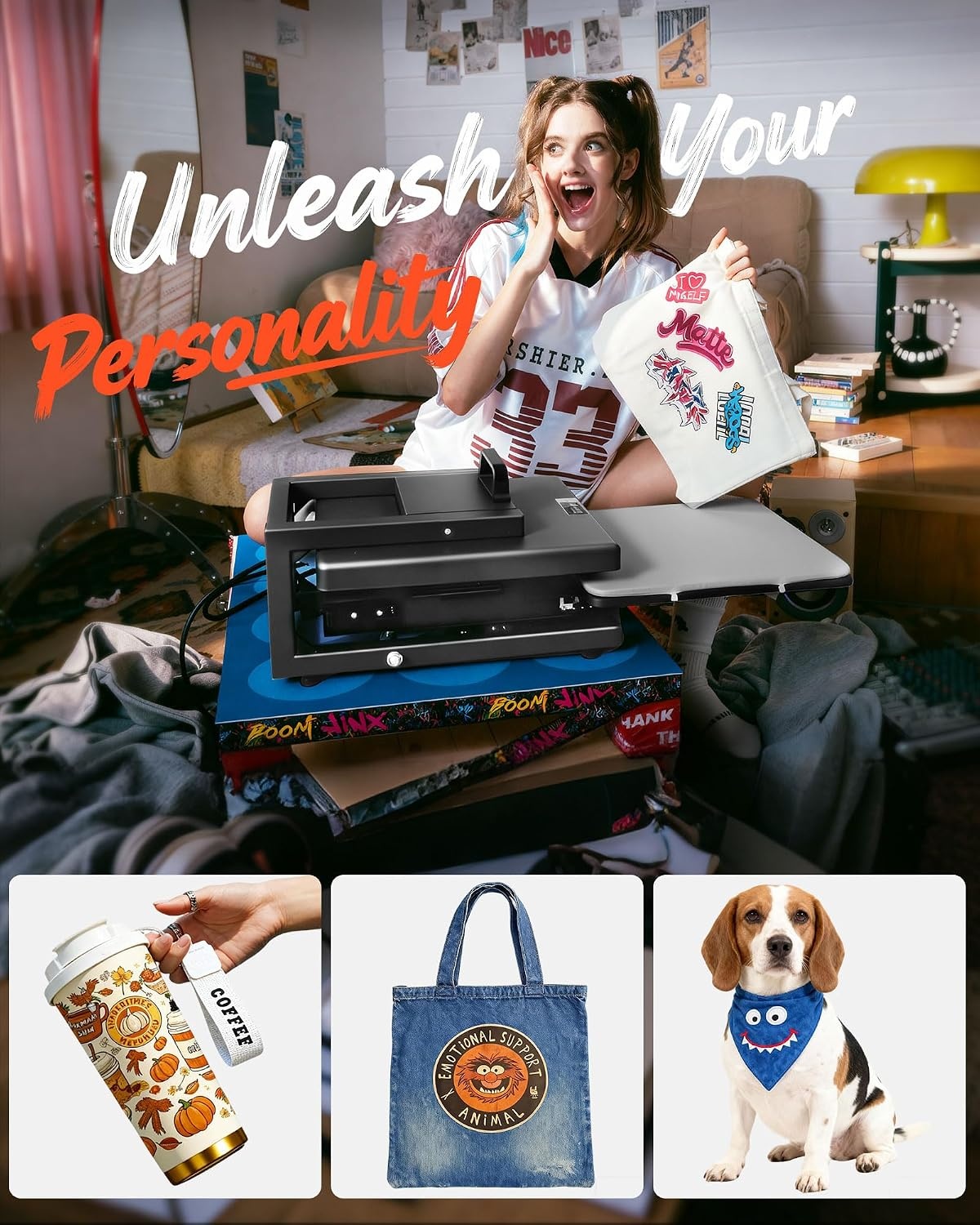 image:imageVEVOR Heat Press 15x15 Power Heat Press Machine for TShirts Fast Heating High Pressure Digital Industrial Sublimation Printer for Heat Transfer Vinyl Dark Black15X15 5 in 1Black