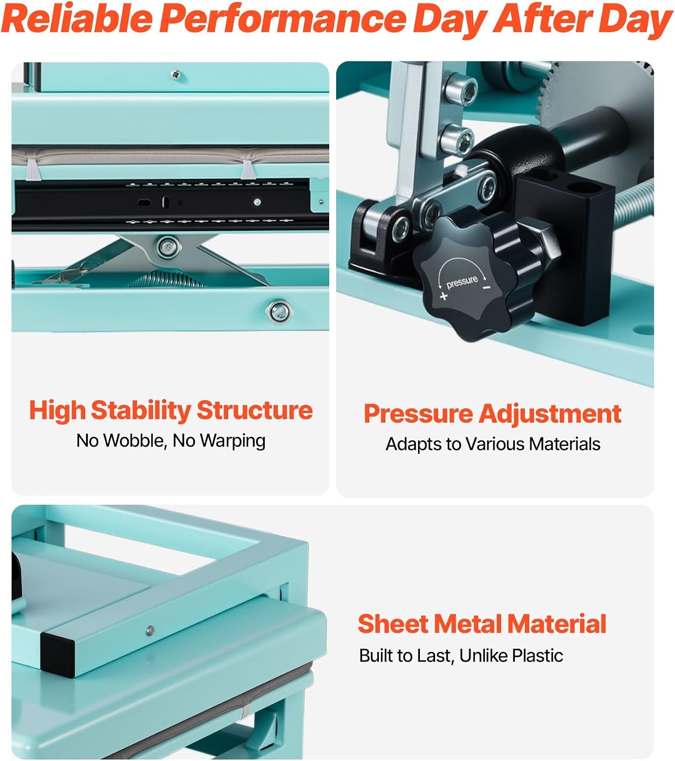 image:imageVEVOR Heat Press 15x15 Power Heat Press Machine for TShirts Fast Heating High Pressure Digital Industrial Sublimation Printer for Heat Transfer Vinyl Dark Black15X15 5 in 1Green