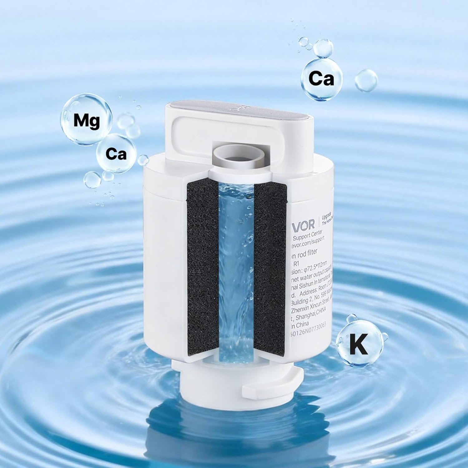 image:imageVEVOR Mineralization Filter Replacement Remineralization Alkaline Water Filter for Reverse Osmosis System Balances pH amp Restores Minerals Compatible with X811B Ice Maker Water Dispenser