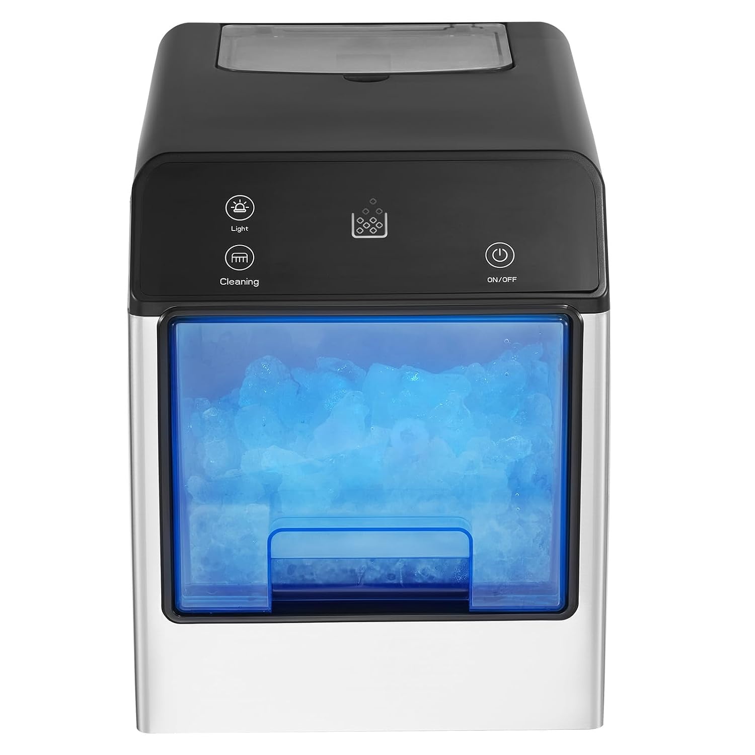 image:imageVEVOR Nugget Ice Maker 33lbs Pebble Ice Maker amp SelfCleaning Features for Home or Office