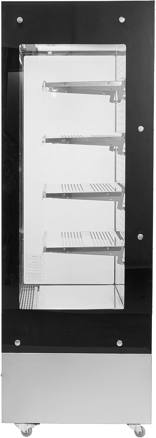 image:imageVEVOR Open Air Merchandiser 4Tier Shelving Commercial Refrigerator Grab and Go Display Cooler Refrigerator with Air Curtain LED Advertising Light Fits for Restaurants Stores Office 184cuft