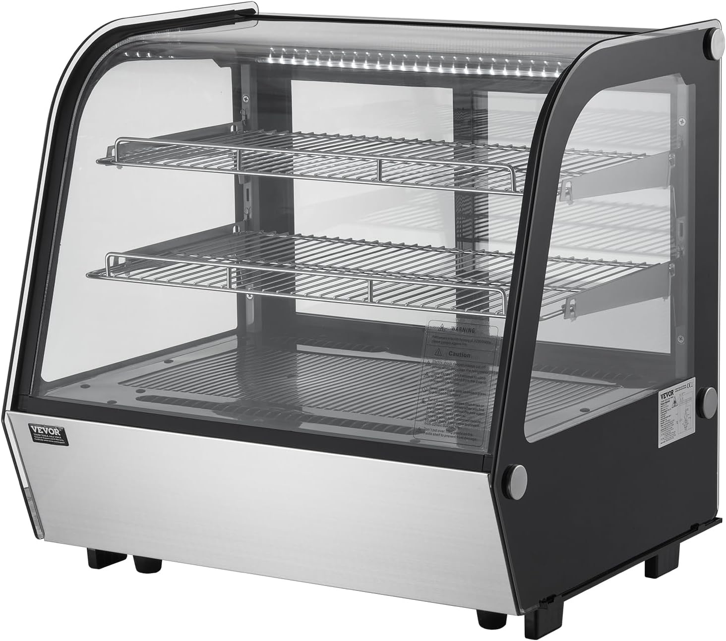 image:imageVEVOR Refrigerated Display Case 98 CuFt278L Large Pastry Display Case 5Tier Commercial Display Refrigerator with LED Lighting TURBO Cooling FrostFree AirCooling for Bakery42 CuFt