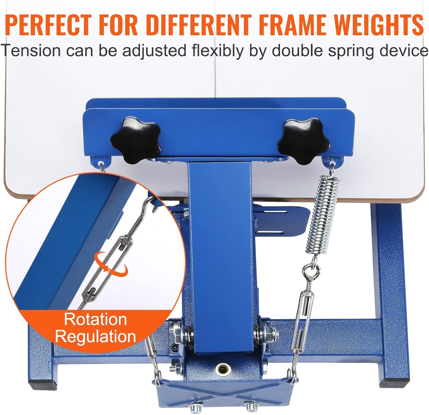 image:imageVEVOR Screen Printing Machine 1 Color 1 Station Silk Screen Printing Press 212x177in 54x45cm Screen Printing Press DoubleLayer Positioning Pallet Adjustable Tension for TShirt DIY Printing