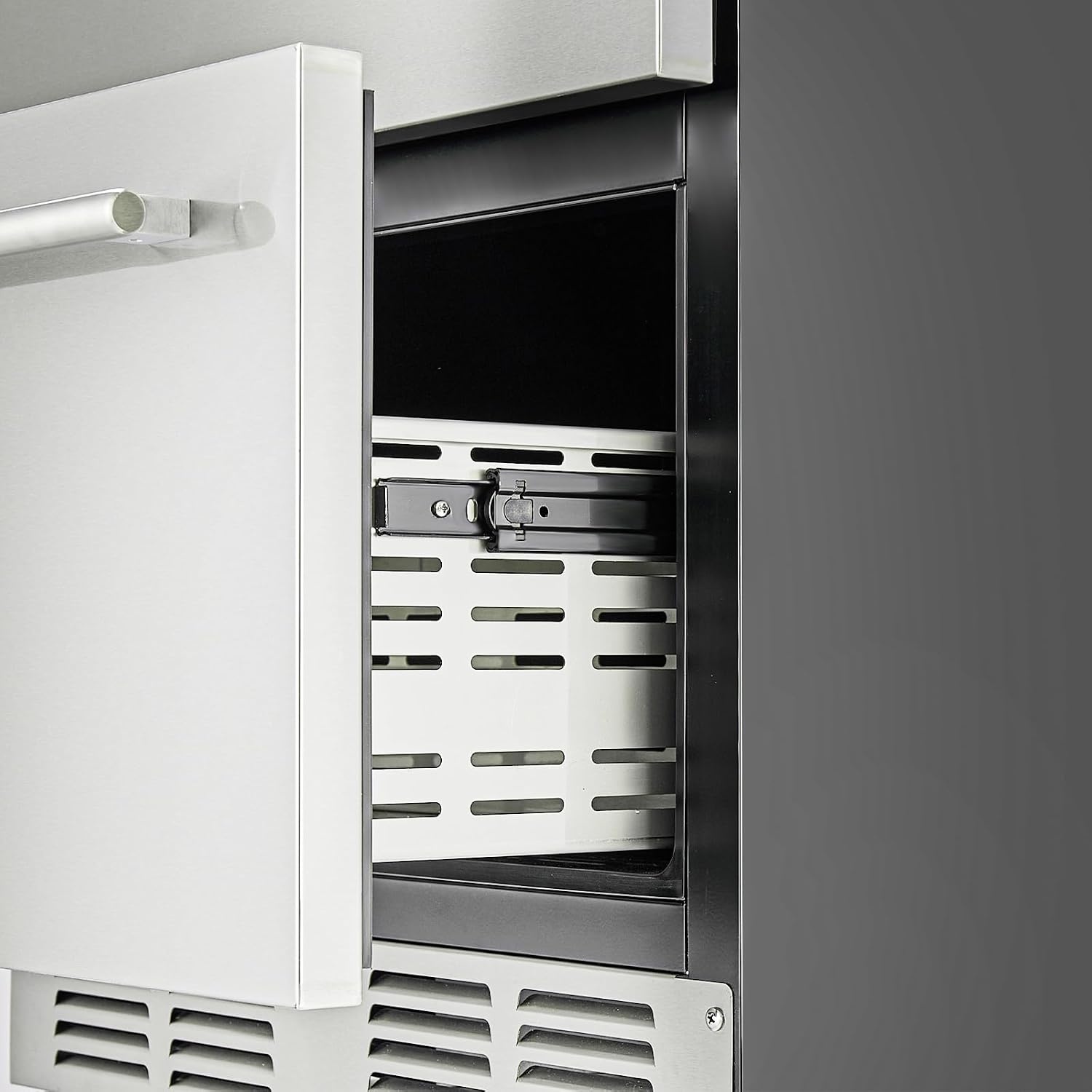 image:imageVEVOR Under Counter Drawer Refrigerator 24 In Stainless Steel Fridge with Temperature Control Dual Drawer Refrigerator with Powerful Compressor amp LED Display for Home Office and Commercial Use