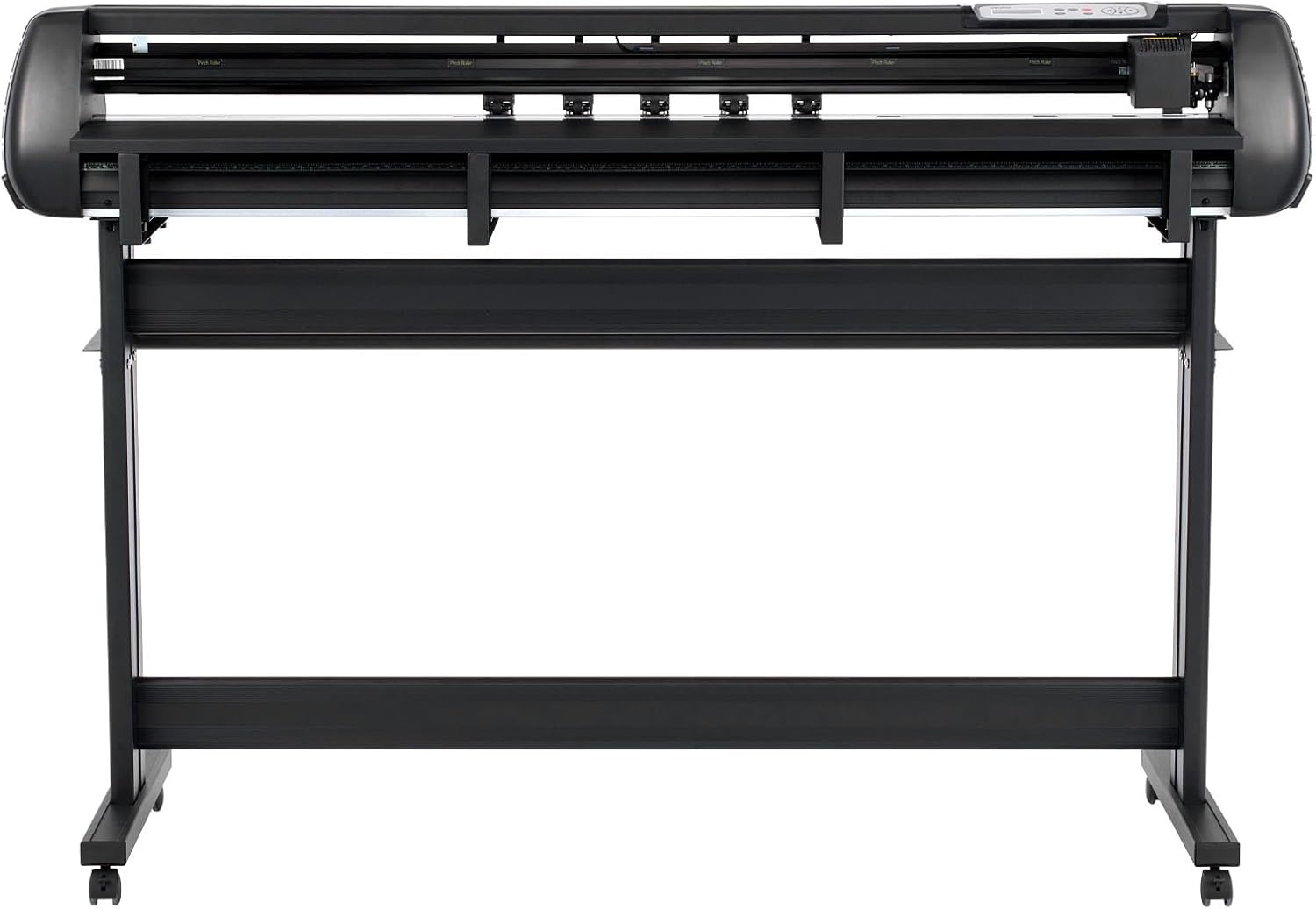 image:imageVEVOR Vinyl Cutter Machine 53 inch Max Feed Width Dual Blades Adjustable Force and Speed LED Display Vinyl Plotter Cutter Printer Bundle with Sticker Sheets Transfer Film Signmaster Software