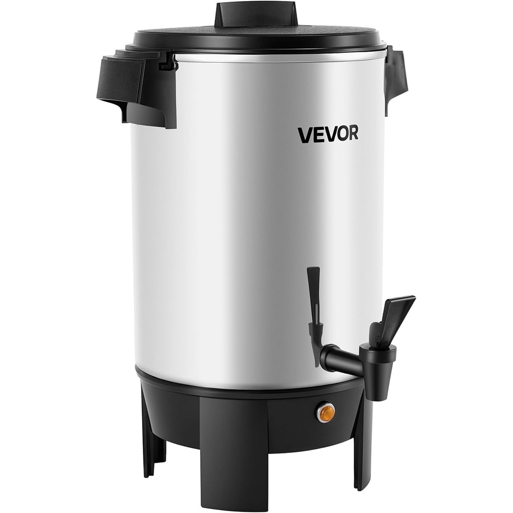 image:imageVEVOR Commercial Coffee Urn 60 Cup 9 L Hot Beverage Dispenser with Dripless Faucet QuickBrewing Stainless Steel Large Commercial Coffee Maker for Catering Business Party Church amp Restaurant30Cups
