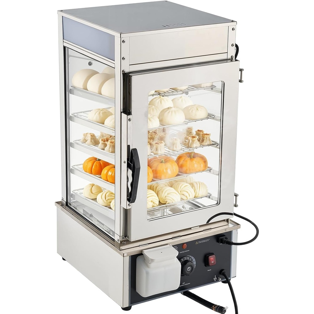 image:imageVEVOR Commercial Nacho Chip Warmer 85QT Chip Warmer Machine with Heating Base and Warming Light Nacho Machine with Deflection Board Stainless Steel for Nacho Chips Popcorn Potato Chips Peanut5Tier127QT
