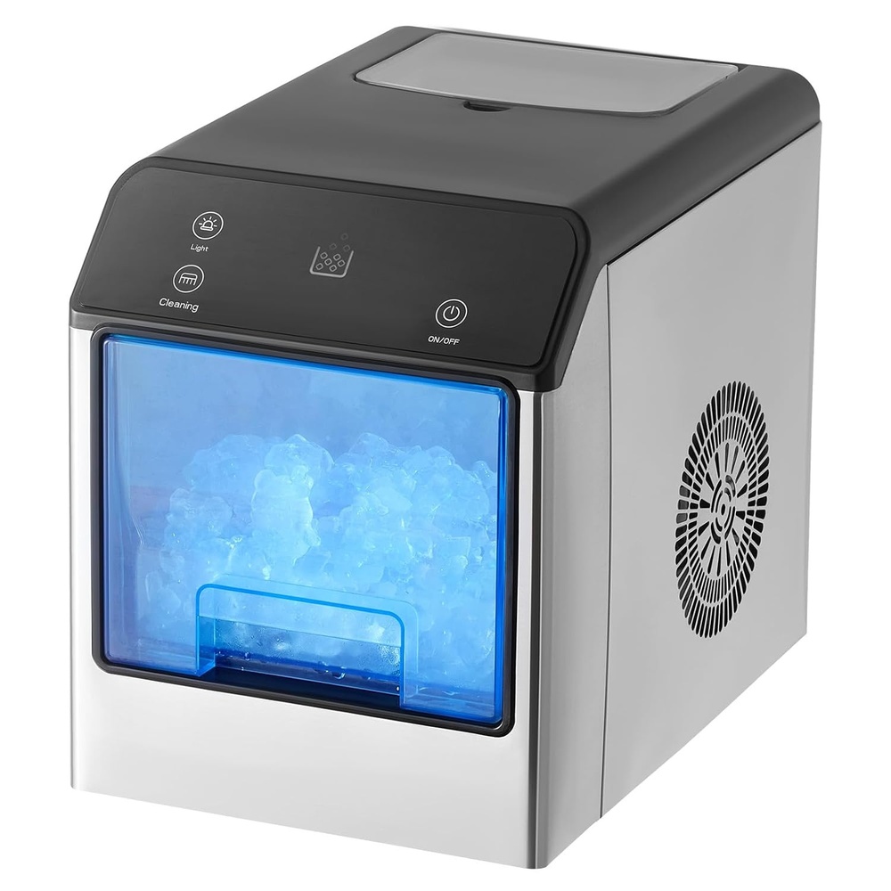 image:imageVEVOR Nugget Ice Maker 33lbs Pebble Ice Maker amp SelfCleaning Features for Home or Office