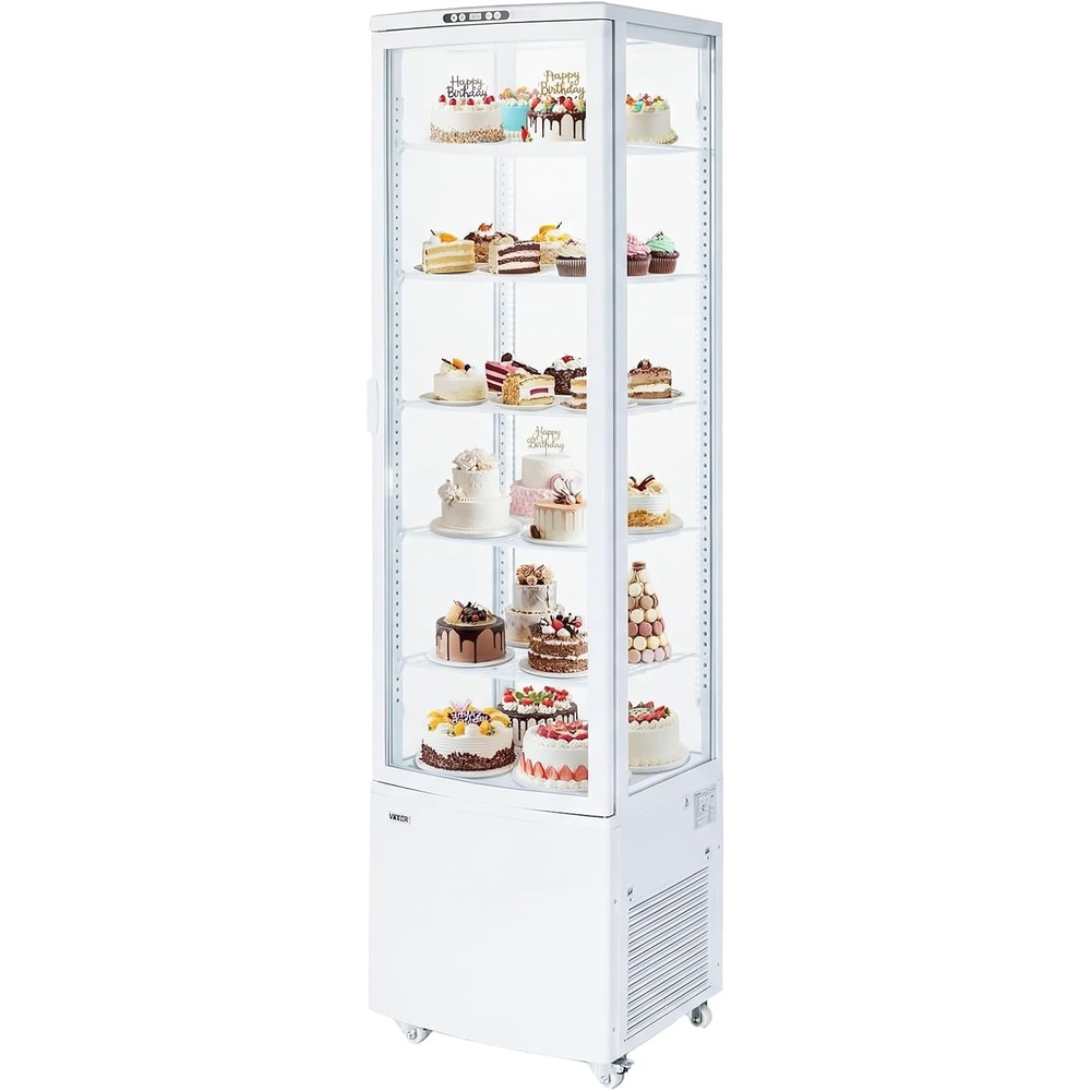image:imageVEVOR Refrigerated Display Case 3 CuFt85L Countertop Pastry Display Case 3Tier Commercial Cake Refrigerator with LED Lighting TURBO Cooling FrostFree AirCooling for Bakery Dessert Shop98 CuFtNew