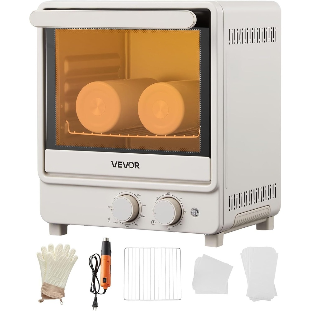 image:imageVEVOR Sublimation Oven Machine 13 Qt Fits 20oz Tumblers with 50 Shrink Films 1 Tape and 2 Heat Gloves Oven for Sublimation Blank Tumblers Mugs Bowls OffWhite13 Qt Heat Air Gun